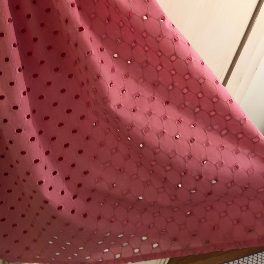 Sweet Heart Rose Pink Eyelet Dress Size 7 - Picture 6 of 8